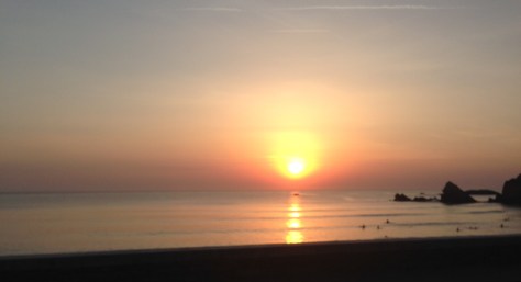 Sunset Côte des Basques Biarritz